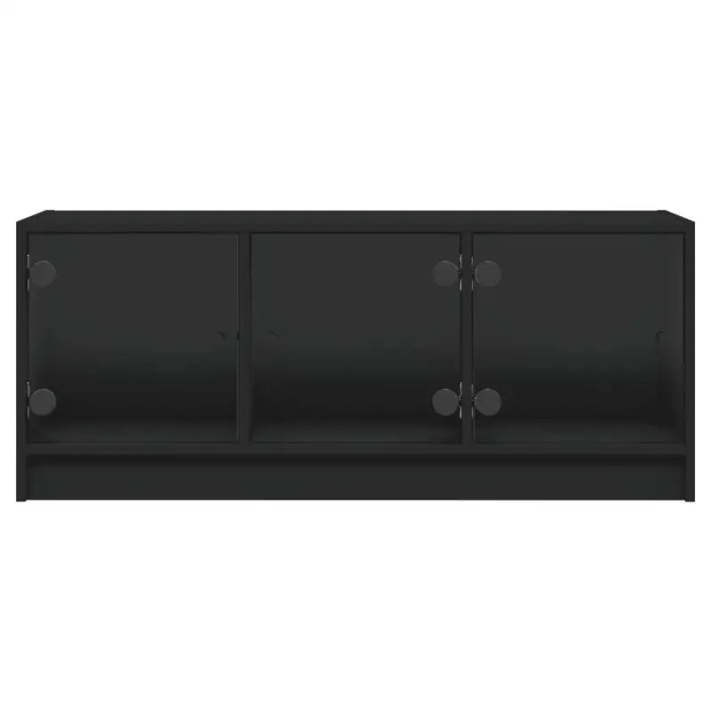 Tv-meubel met glazen deuren en bewerkt hout voor een stijlvolle look - Tv-meubels