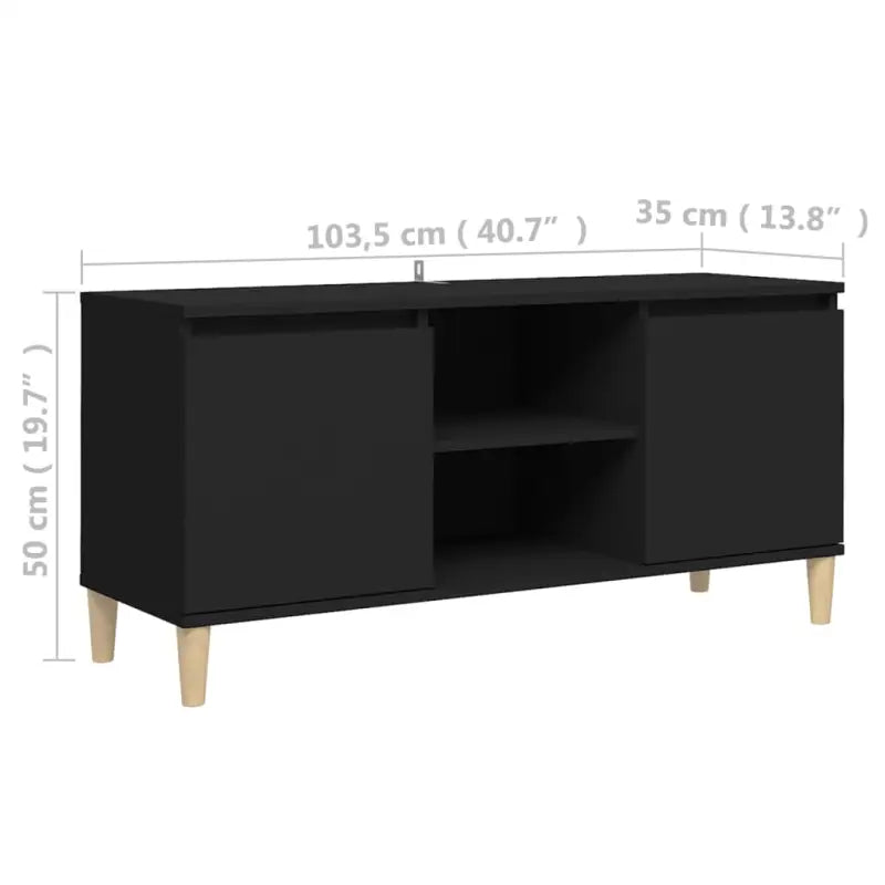 Tv-meubel met houten poten in Scandinavisch design - Tv-meubels