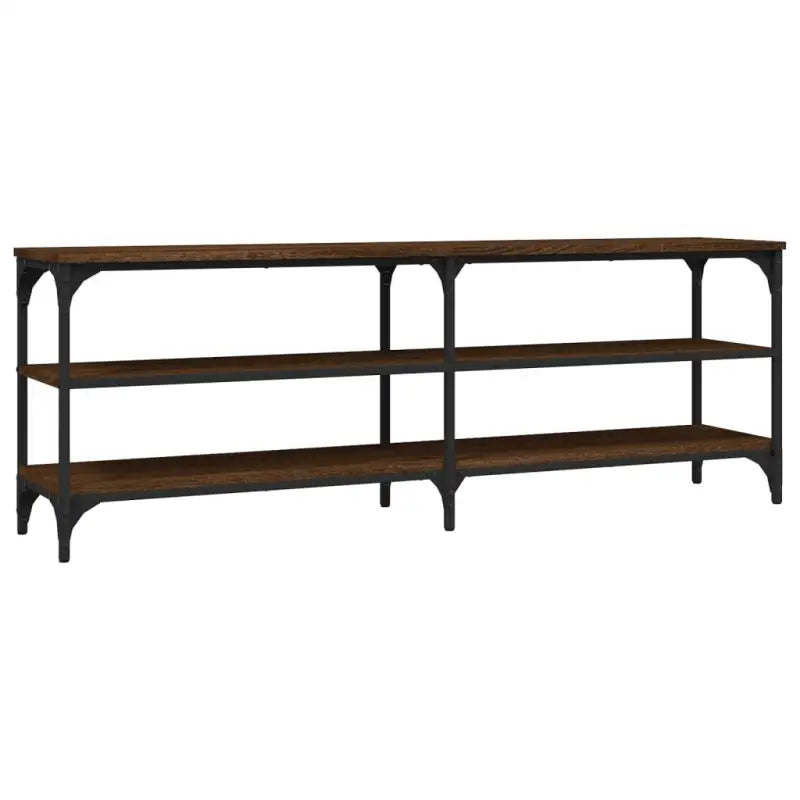 Tv-meubel met industrieel ontwerp en bewerkt hout met verstelbare poten - Tv-meubels