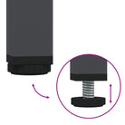 Tv-meubel met koudgewalst staal en verstelbare schroefpoten - Tv-meubels