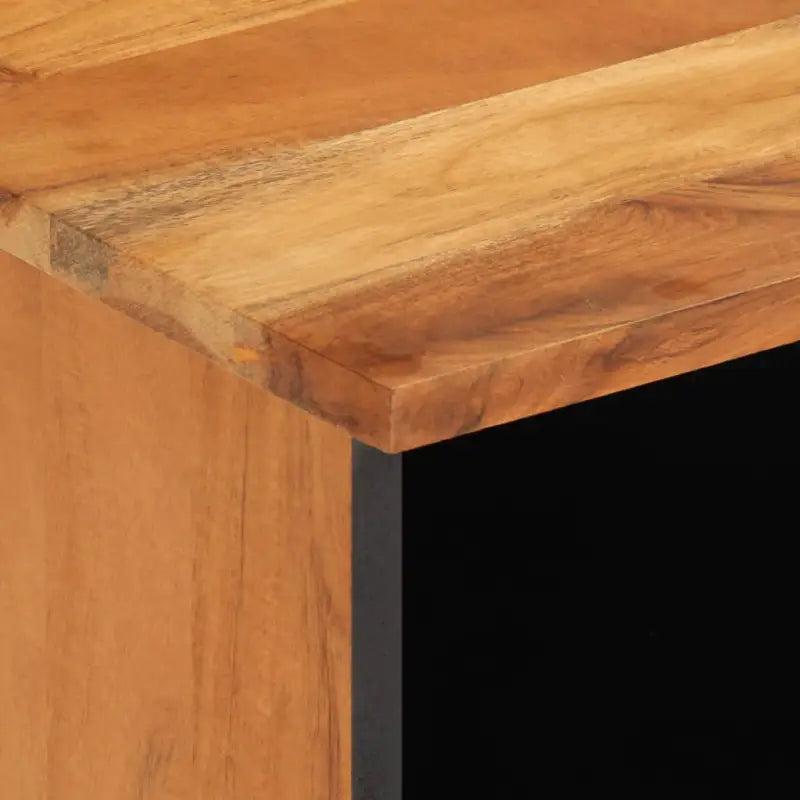 Tv-meubel met massief acaciahout en industriële stijl - Cd- & dvd-kasten