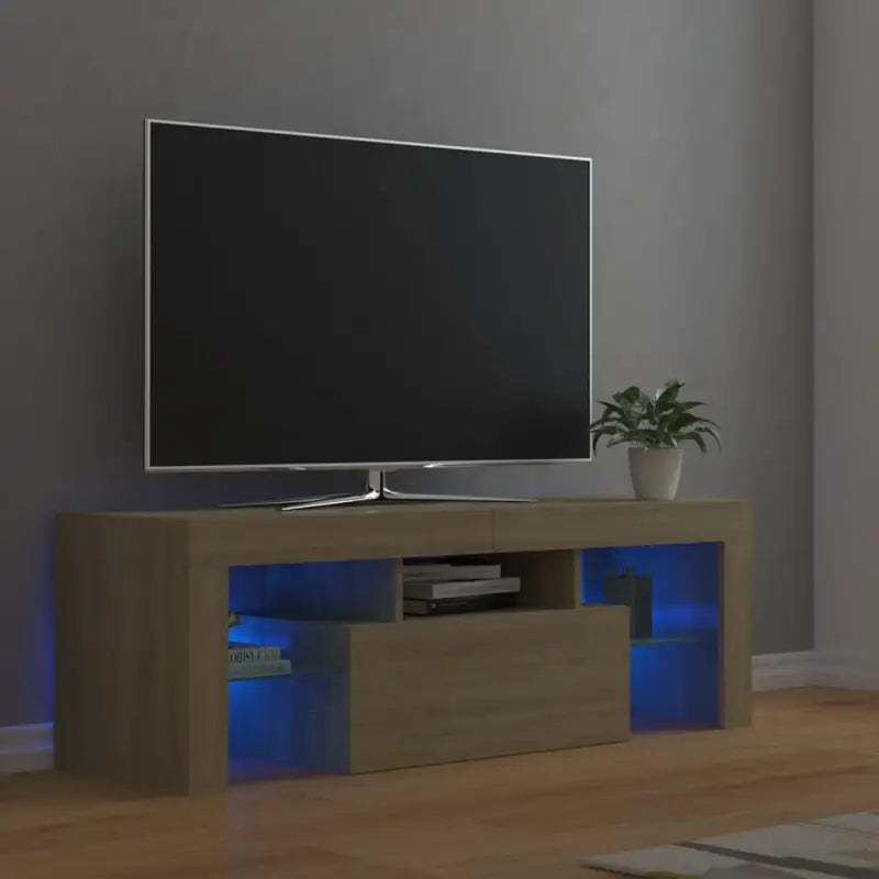 Tv-meubel met RGB LED-verlichting en modern design - Sonoma eiken / 1 - Tv-meubels