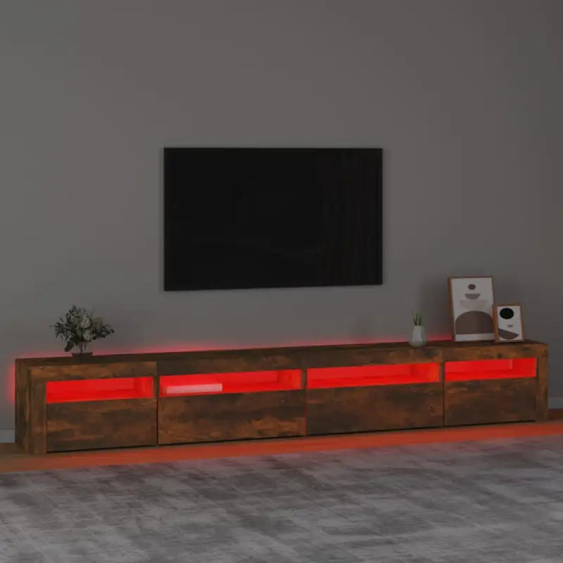 Tv-meubel met rgb led-verlichting en praktisch houten ontwerp - Tv-meubels