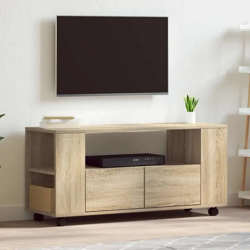 Tv-meubel van bewerkt hout met trendy en praktische stijl - Sonoma eiken / 1 - Tv-meubels