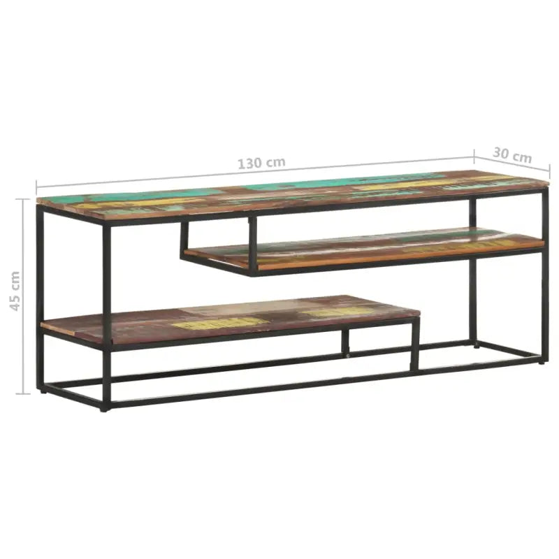 Tv-meubel van massief gerecycled hout met industriële stijl - Tv-meubels