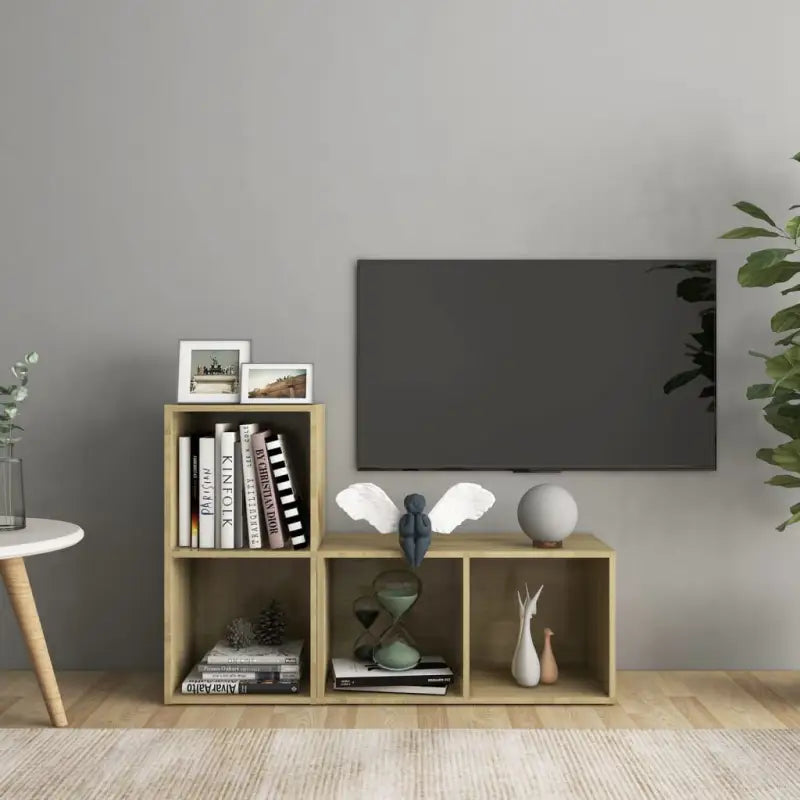 Tv-meubels van bewerkt hout met klassiek en trendy design - Tv-meubels