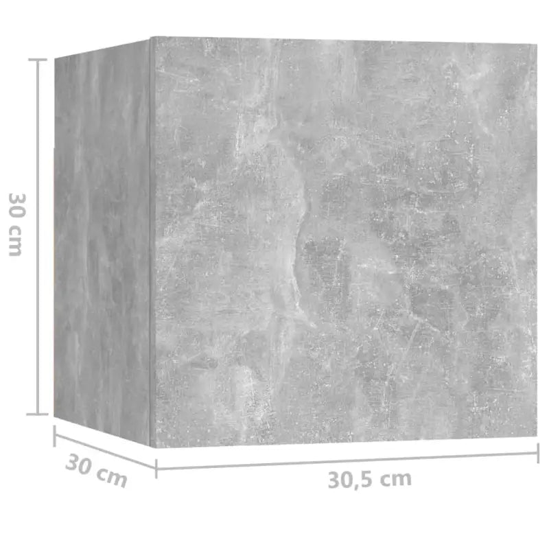 Tv-meubelset van bewerkt hout met opbergruimte en muurbevestiging - Tv-meubels