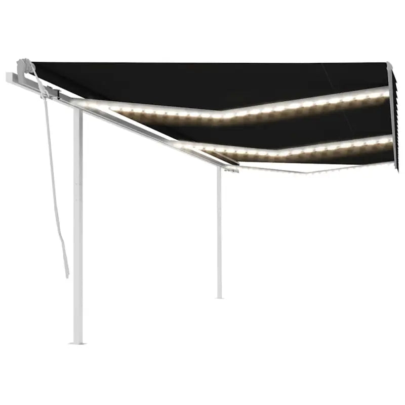 Uitschuifbare buitenluifel met stevig gepoedercoat aluminium frame - Antraciet / 6 x 3 m / 1 - Zonwering