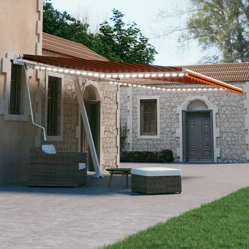 Uitschuifbare luifel met gepoedercoat aluminium en automatische bediening - Multikleur / 450 x 300 cm / 1 - Zonwering