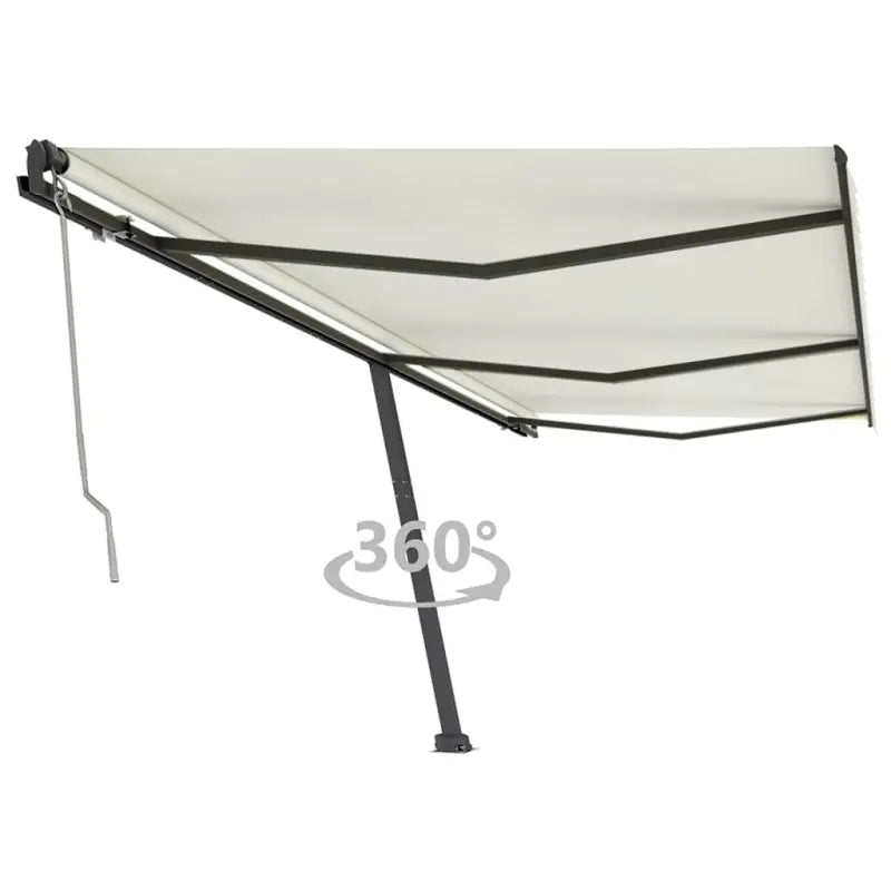 Uitschuifbare luifel met gepoedercoat aluminium voor buitenruimte - Crème / 600 x 350 cm / 1 - Zonwering