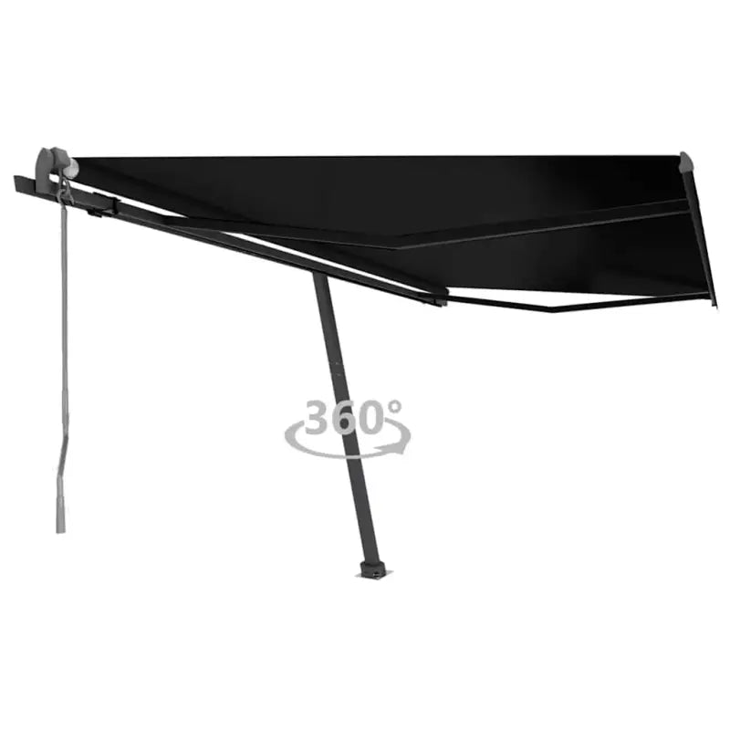 Uitschuifbare luifel met gepoedercoat aluminium voor buitenruimte - Antraciet / 450 x 300 cm / 1 - Zonwering
