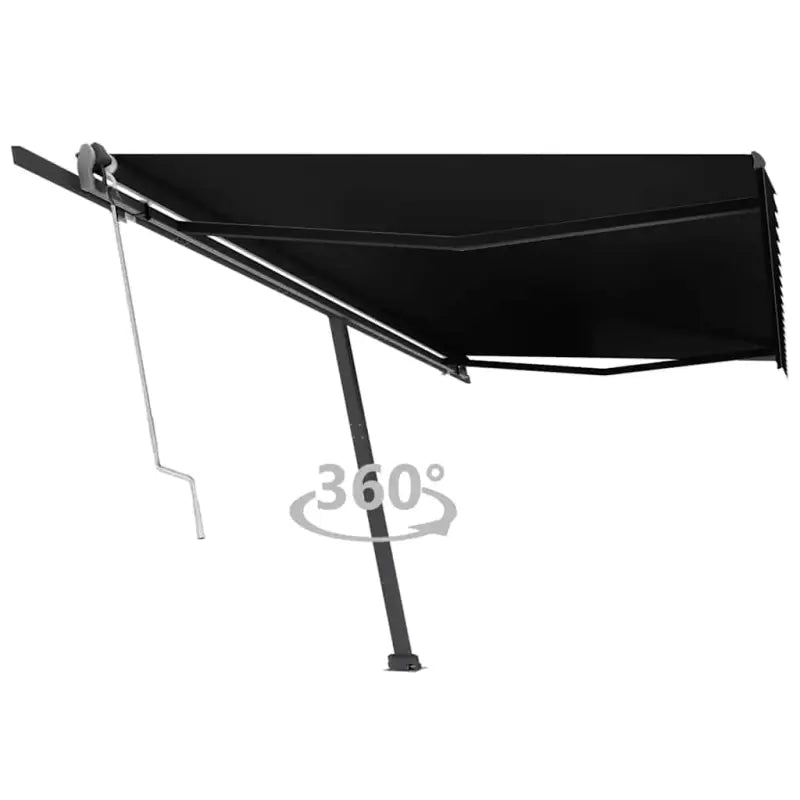 Uitschuifbare luifel met gepoedercoat aluminium voor buitenruimte - Antraciet / 500 x 300 cm / 1 - Zonwering
