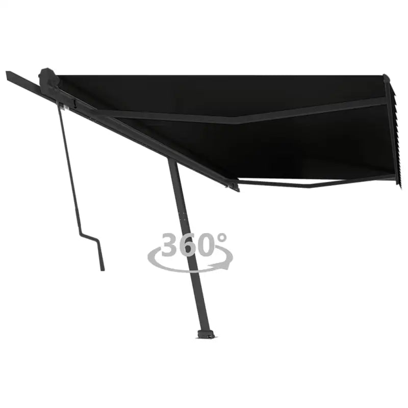 Uitschuifbare luifel met gepoedercoat aluminium voor buitenruimte - Antraciet / 500 x 350 cm / 1 - Zonwering