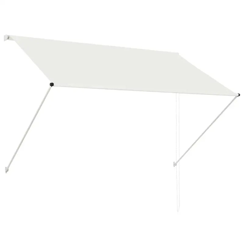 Uittrekbare zonwering met stalen frame voor terras en raam - Crème / 200 x 150 cm / 1 - Zonwering