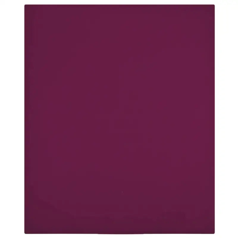 Ultrazacht katoenen hoeslaken voor comfortabel slapen - Bordeauxrood / 180 x 200 cm / 1 - Hoeslakens