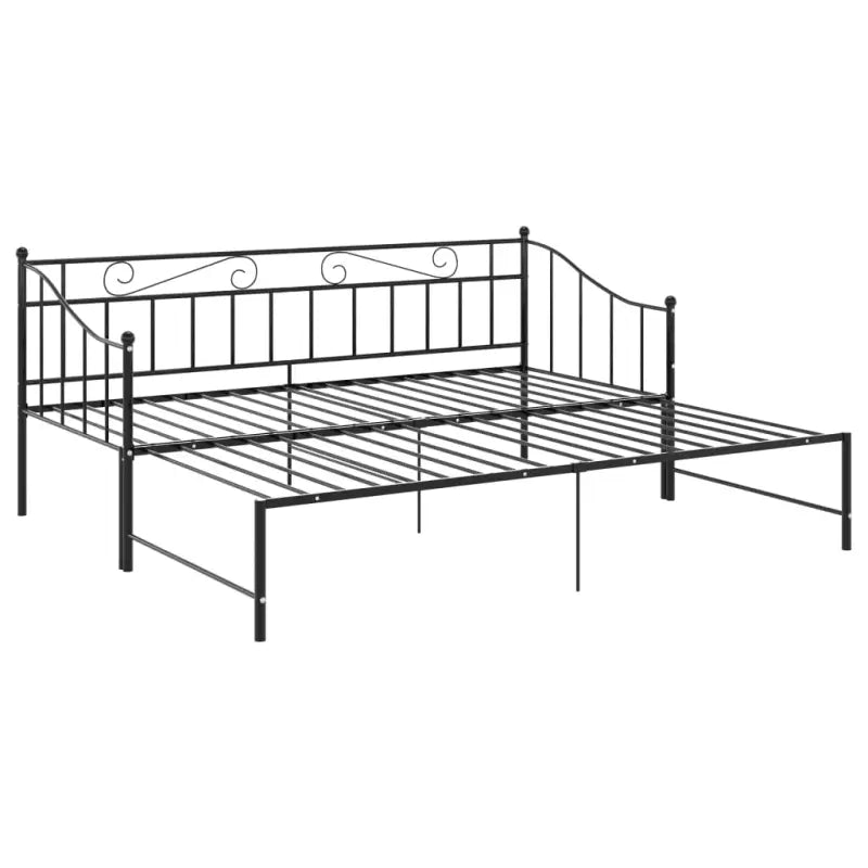 Veelzijdige bedbank met afmetingen bed voor zit- en slaapplaats - Zwart - Bedden & bedframes