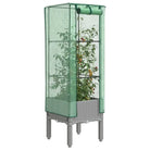 Verhoogde plantenbak met kasdek voor veel groeiruimte - Lichtgrijs / 40 x 40 x 140 cm / 1 - Bloempotten & plantenbakken