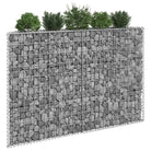 Verhoogde plantenbak van gegalvaniseerd staal voor veilige borders - 150 x 20 x 100 cm / 1 - Bloempotten & plantenbakken
