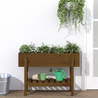 Verhoogde plantenbak van massief douglashout voor tuin en balkon - Honingbruin grenenhout / 101 x 30 x 69 cm / 1