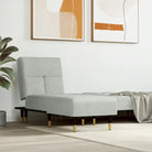Verstelbare chaise longue voor kleine ontspanningshoek met totale afmetingen - Lichtgrijs / 1 - Chaises longues