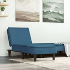 Verstelbare chaise longue voor kleine ontspanningshoekje met kleine totale afmetingen - Blauw / 1 - Chaises longues