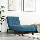 Verstelbare chaise longue voor kleine ontspanningshoekjes totale afmetingen - Blauw / 1 - Chaises longues