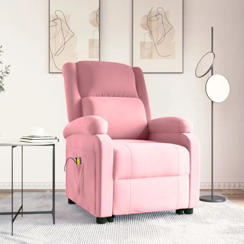 Verstelbare elektrische massagestoel met krachtige motor voor ultiem comfort - Roze / 1 - Elektrische massagestoelen