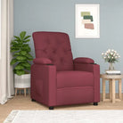 Verstelbare fauteuil for ultiem ontspanning en comfort - Wijnrood / 1 - Fauteuils & Relaxfauteuils