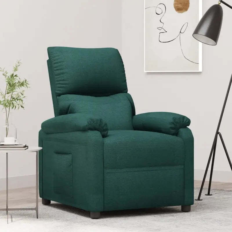 Verstelbare fauteuil voor comfortabel relaxen en loungen - Donkergroen / 1 - Fauteuils & Relaxfauteuils
