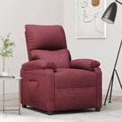 Verstelbare fauteuil voor comfortabel relaxen en loungen - Wijnrood / 1 - Fauteuils & Relaxfauteuils