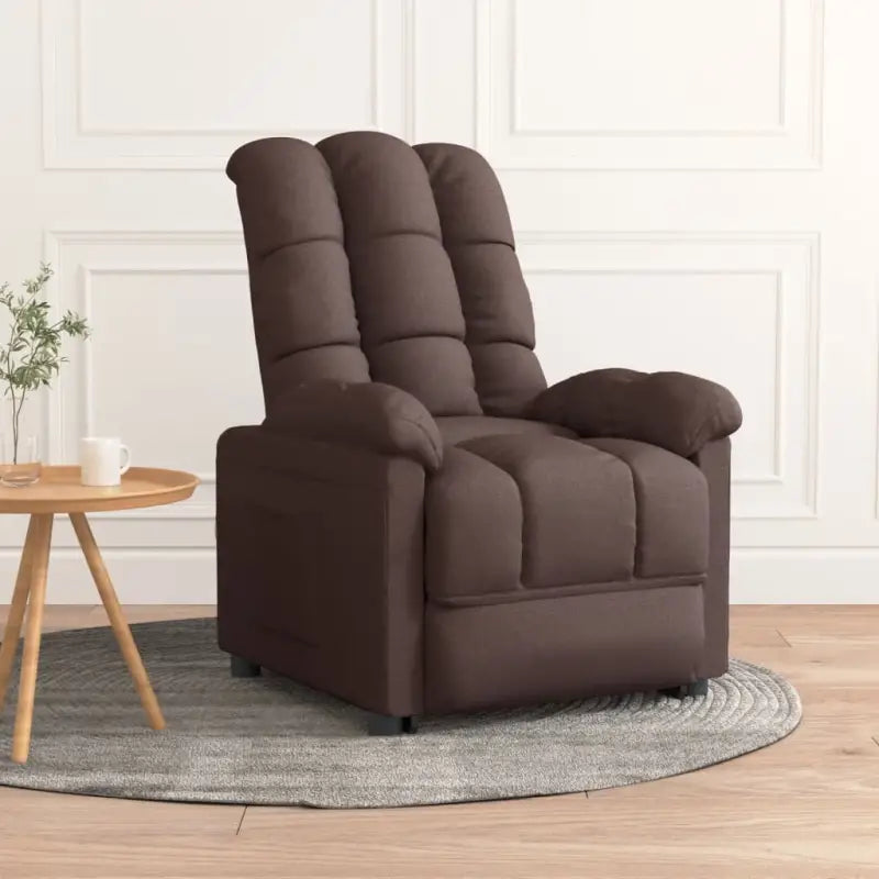 Verstelbare fauteuil voor ontspannen zitplezier en comfort - Donkerbruin / 1 - Fauteuils & Relaxfauteuils
