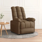 Verstelbare fauteuil voor ontspannen zitplezier en comfort - Bruin / 1 - Fauteuils & Relaxfauteuils