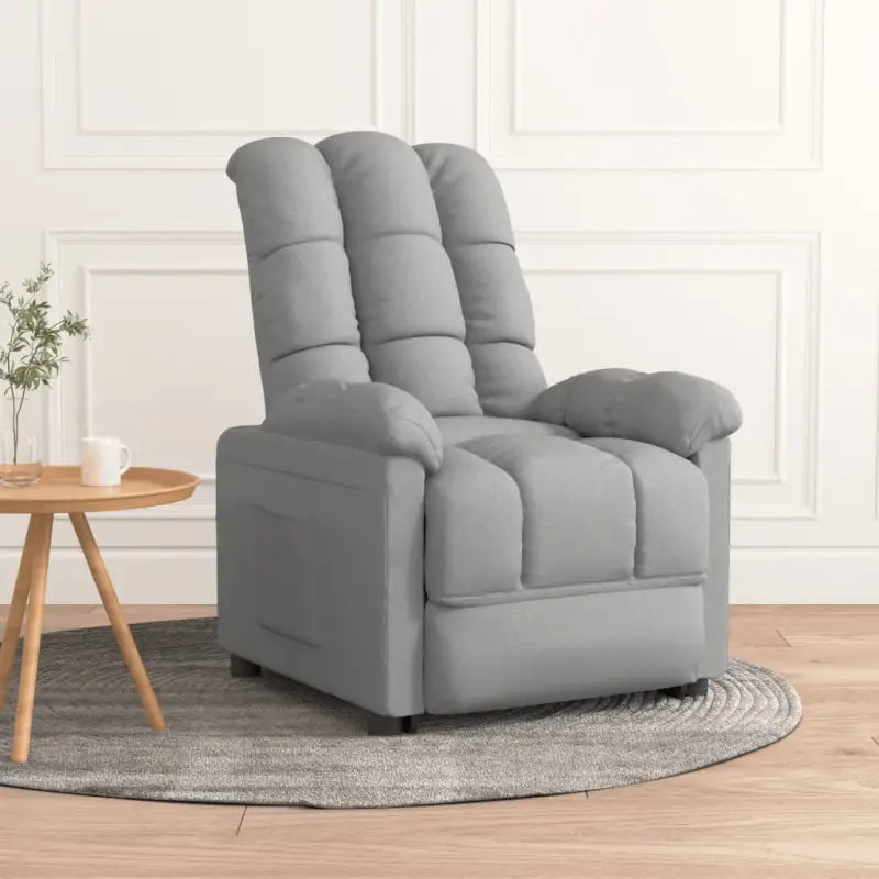 Verstelbare fauteuil voor ontspannen zitplezier en comfort - Lichtgrijs / 1 - Fauteuils & Relaxfauteuils