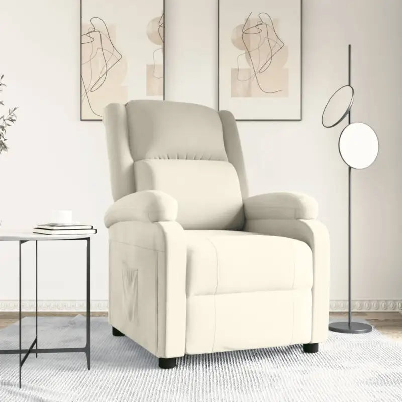 Verstelbare fauteuil voor ultiem comfort en ontspanning - Crème / 1 - Fauteuils & Relaxfauteuils