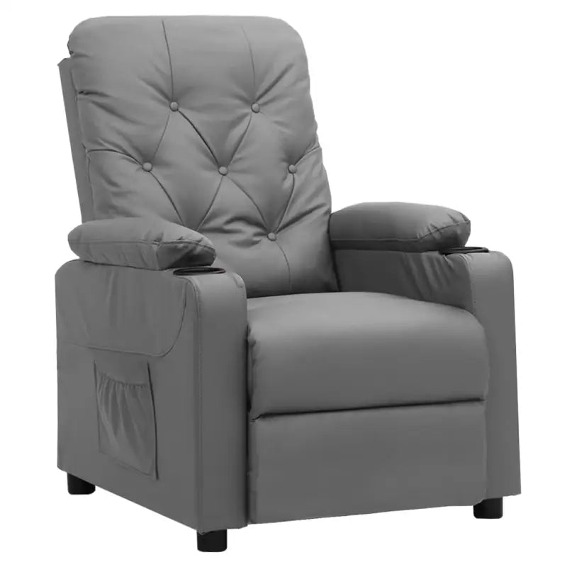 Verstelbare fauteuil voor ultiem comfort en ontspanning - Grijs / 1 - Fauteuils & Relaxfauteuils