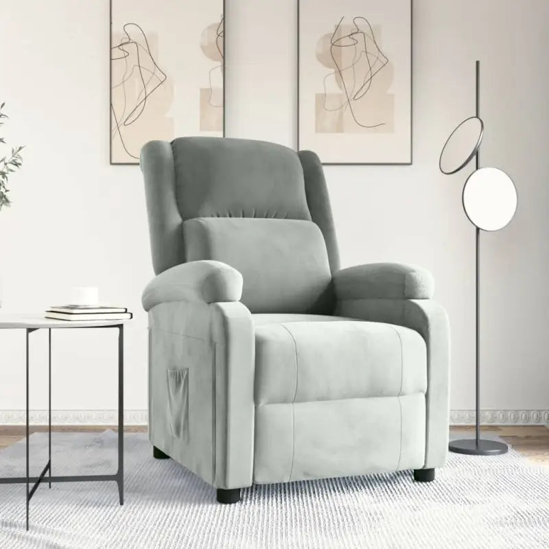 Verstelbare fauteuil voor ultiem comfort en ontspanning - Lichtgrijs / 1 - Fauteuils & Relaxfauteuils