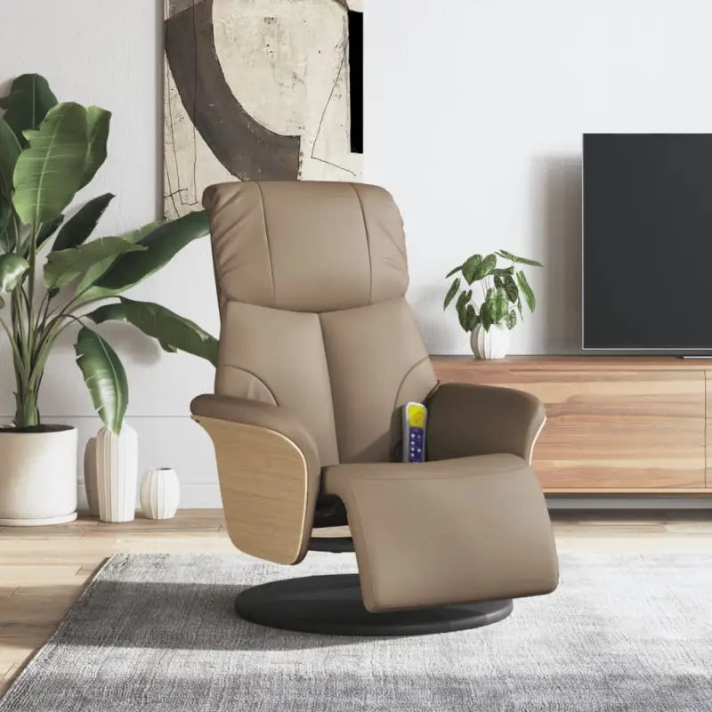Verstelbare massagestoel met gerichte massage en meerdere programma’s - Cappuccino / 1 - Fauteuils & Relaxfauteuils
