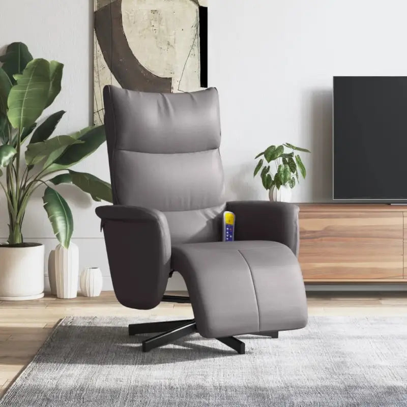 Verstelbare massagestoel voor ultiem comfort en gerichte massageervaring - Grijs / 1 - Fauteuils & Relaxfauteuils