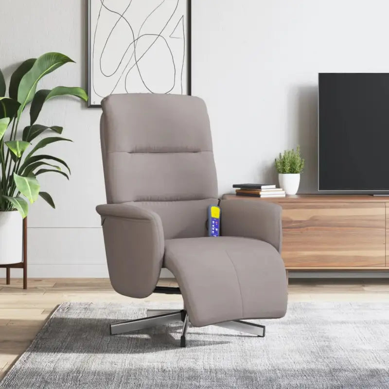 Verstelbare massagestoel voor ultiem comfort en gerichte massage - Taupe / 1 - Fauteuils & Relaxfauteuils