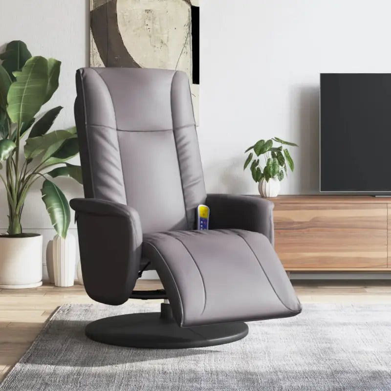 Verstelbare massagestoel voor ultiem comfort en ontspanning - Grijs / 1 - Fauteuils & Relaxfauteuils
