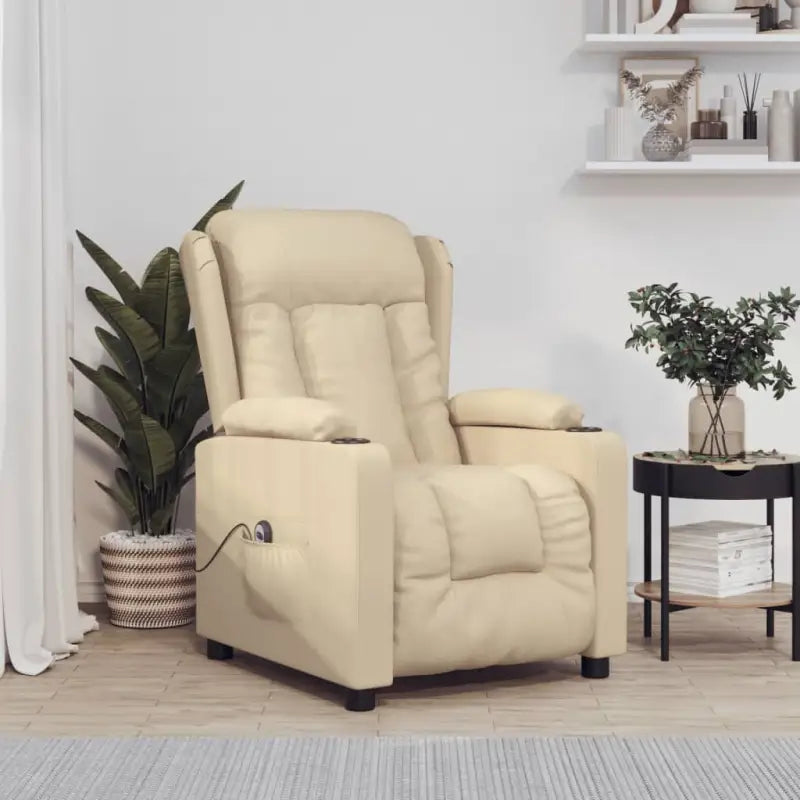 Verstelbare stoel voor ultiem comfort en ontspanning - Crème / 1 - Fauteuils & Relaxfauteuils