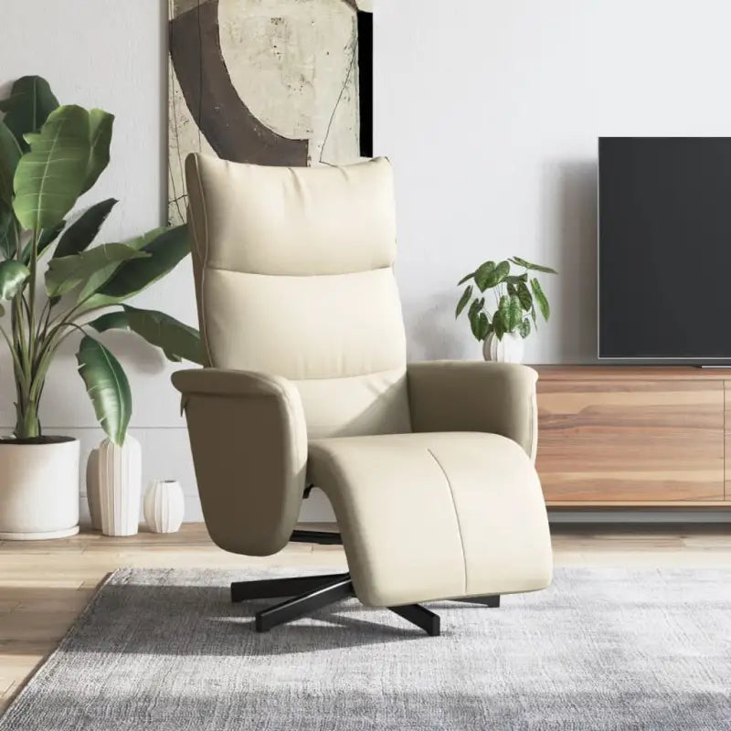 Verstelbare stoel voor ultiem ontspanning en comfort - Crème / 1 - Fauteuils & Relaxfauteuils
