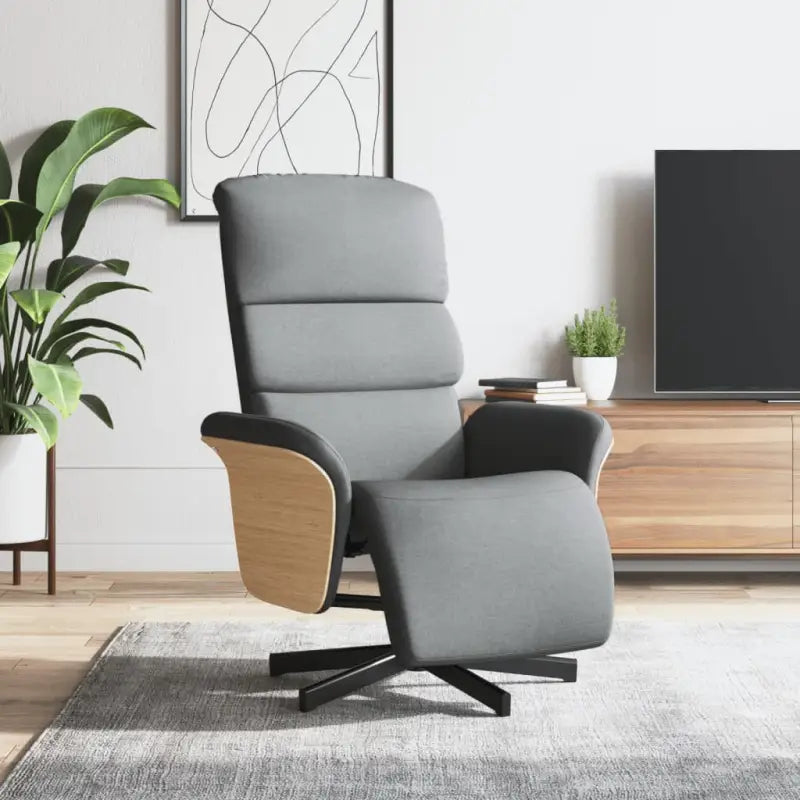 Verstelbare stoel voor ultiem ontspanning en comfort - Lichtgrijs / 1 - Fauteuils & Relaxfauteuils