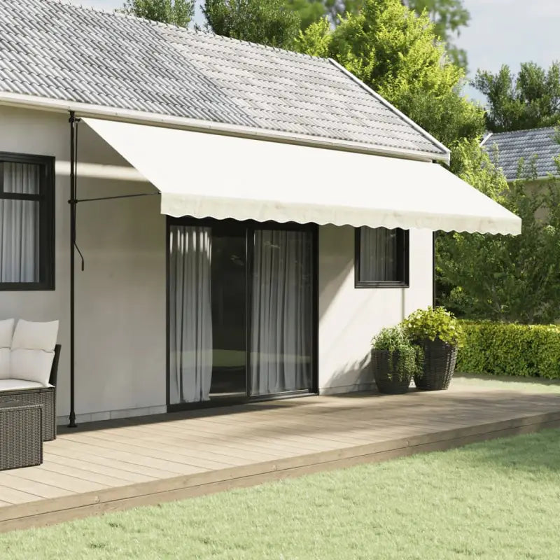 Vervangingsdoek voor Luifelrok voor een Frisse uitstraling - Crèmekleurige streep / 5 m / 1 - Zonwering