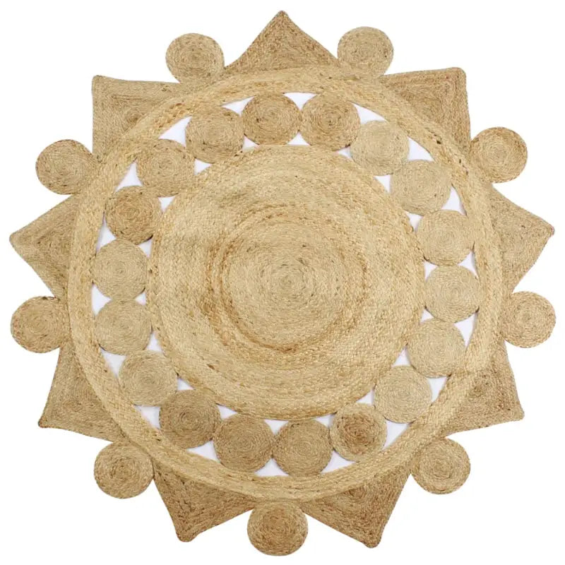 Vloerkleden met gevlochten jute voor een natuurlijke uitstraling - 90 cm - Vloerkleden