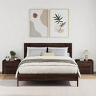 Wandgemonteerd nachtkastje met tijdloze charme en hoogwaardig hout - Nachtkastjes