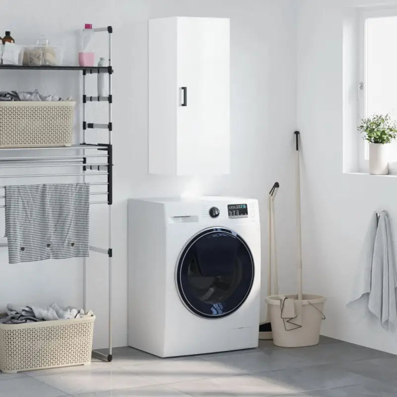 Wandgemonteerde dressoir in hoogglans wit van bewerkt hout - Dressoirs & buffetkasten