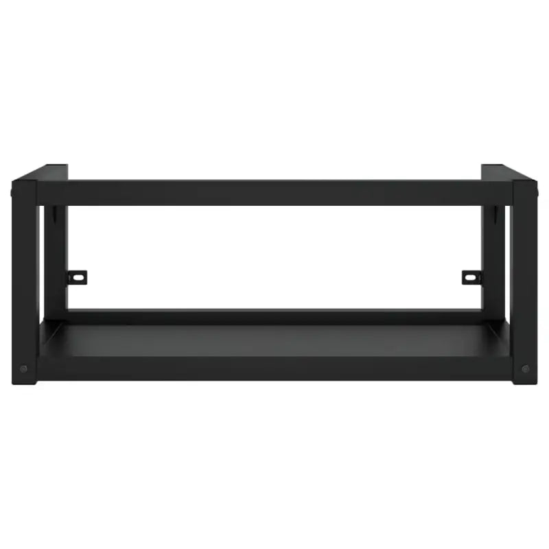 Wandgemonteerde wastafelframe van gepoedercoat ijzer met strakke uitstraling - Badkamerkaptafels