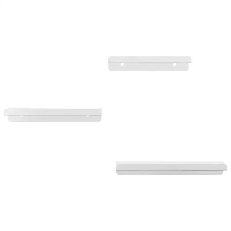 Wandplanken met verhoogde randen voor een stijlvol en stevig design - Zilver / 1 - Wandplanken