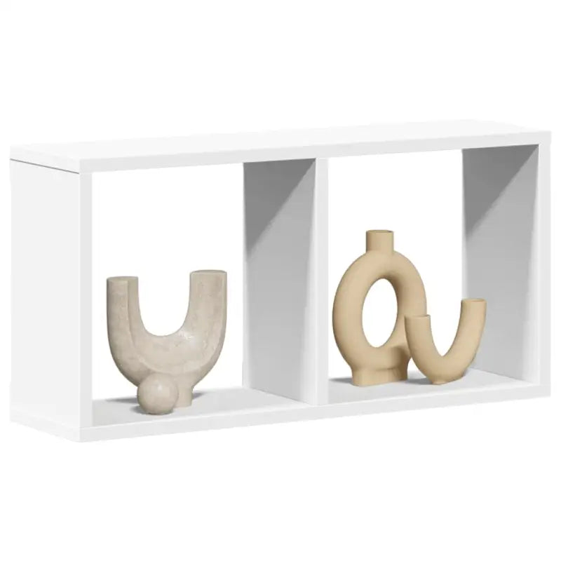 Wandplanken van bewerkt hout voor een stijvolle en praktische muurdecoratie - Wit / 60 x 16 x 30 cm / 1 - Wandplanken